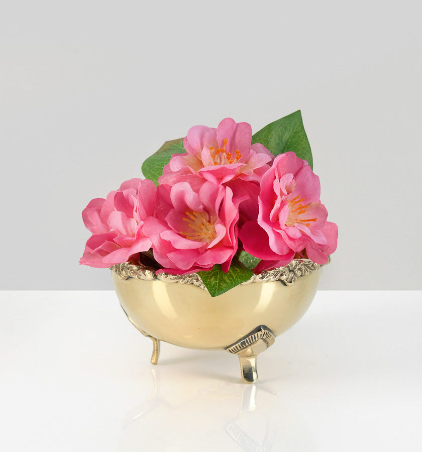 4.25in Wide Brass Polished Bowl
