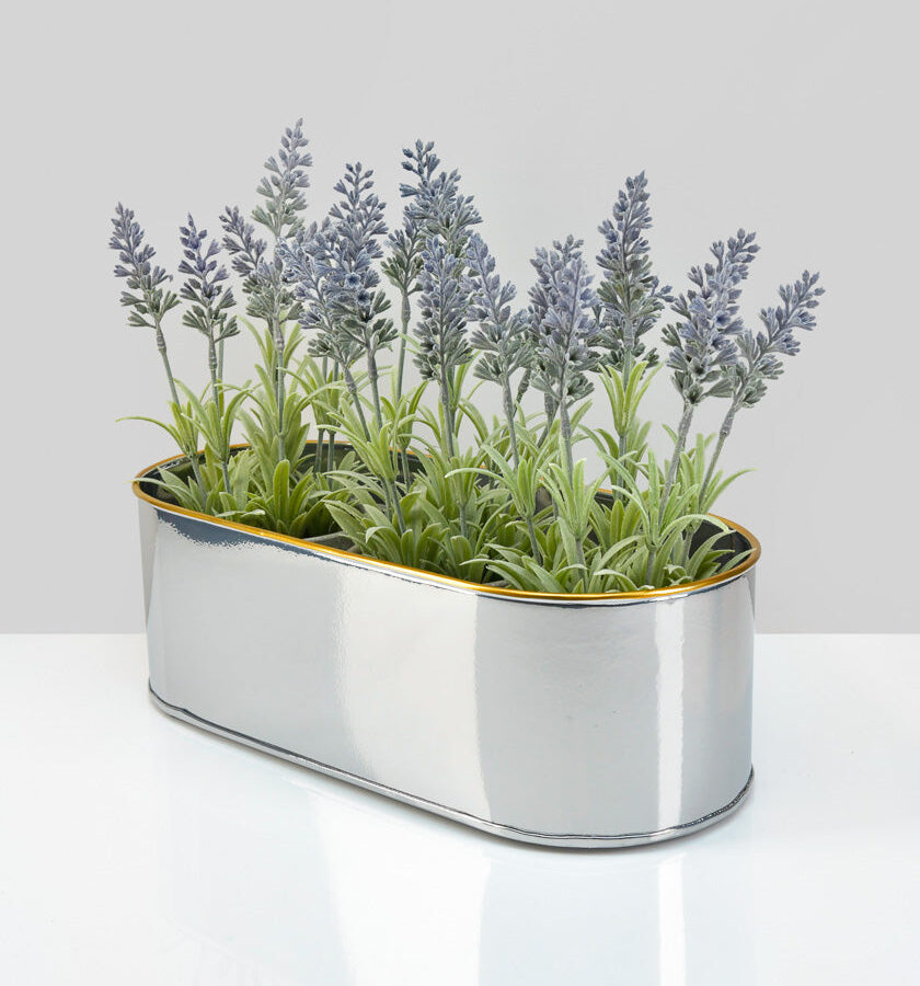 13in Long Oval Steel Planter