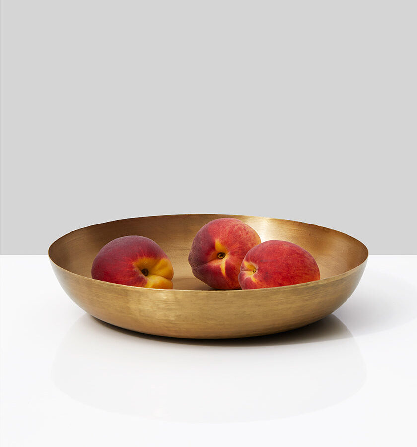 10in Wide Gold Iron Centerpiece Bowl